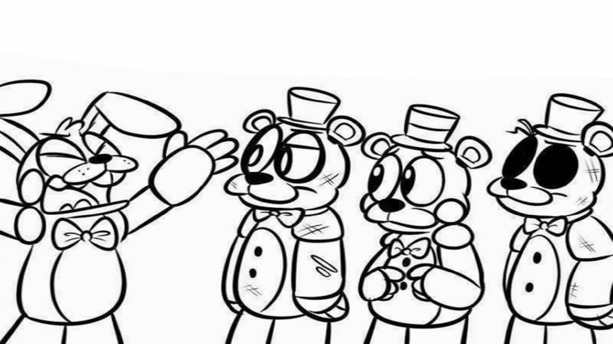 Great official fnaf coloring