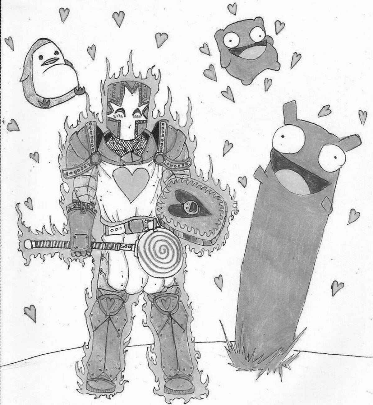 Charming castle crushers coloring book