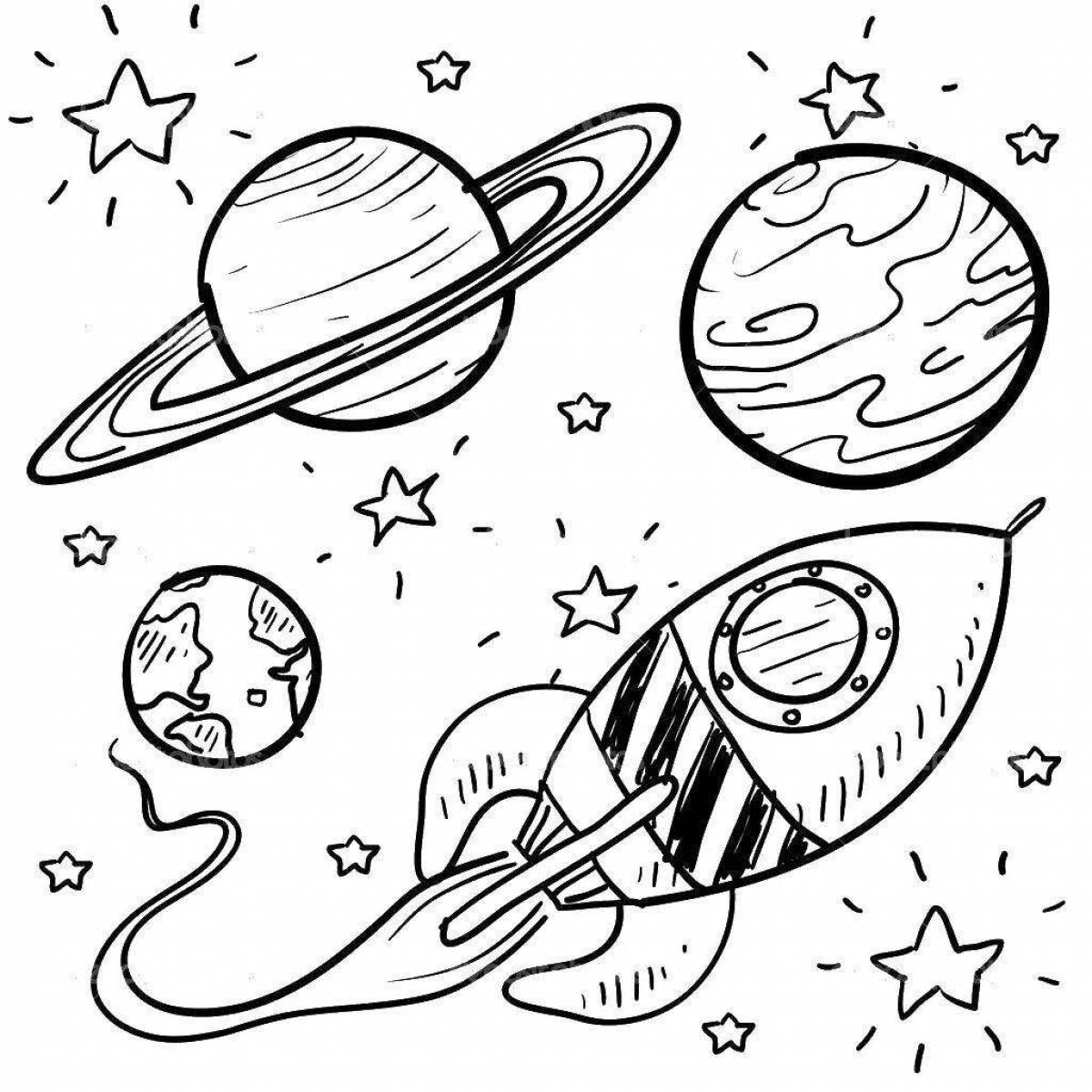 Great coloring of all the planets