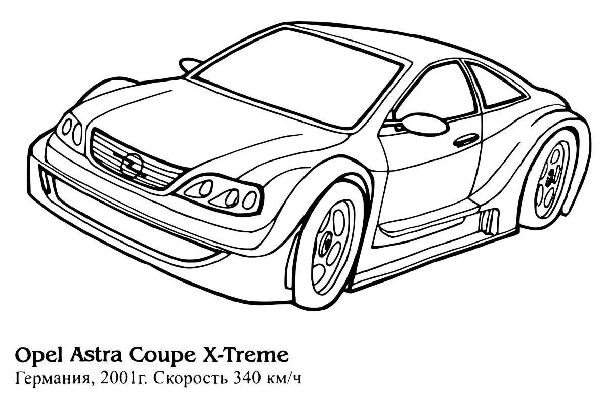 Mazda luxury car coloring page