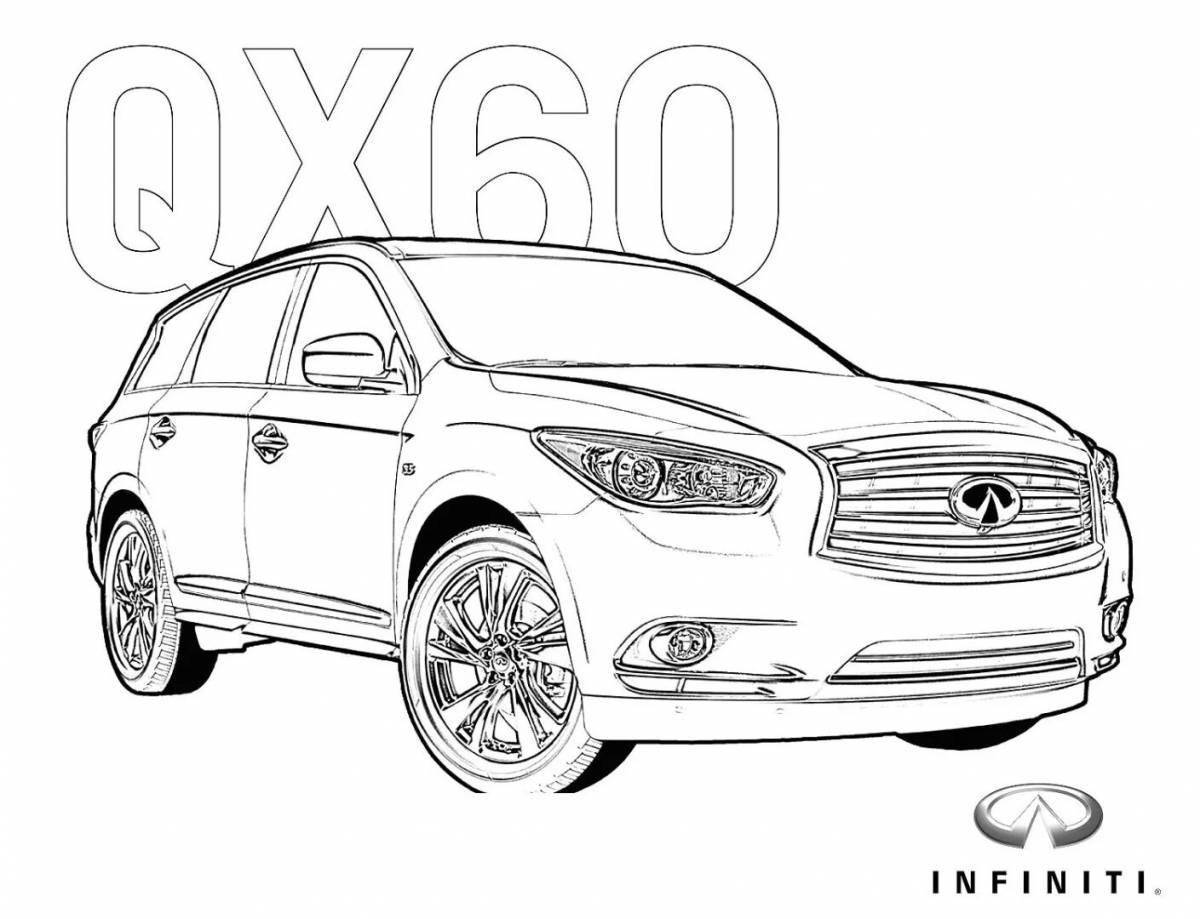 Coloring page wild car mazda