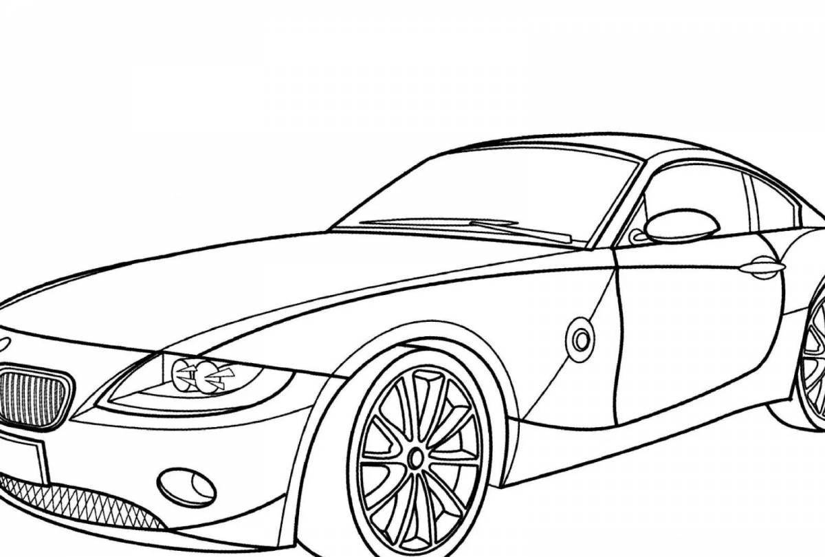 Coloring page amazing mazda car