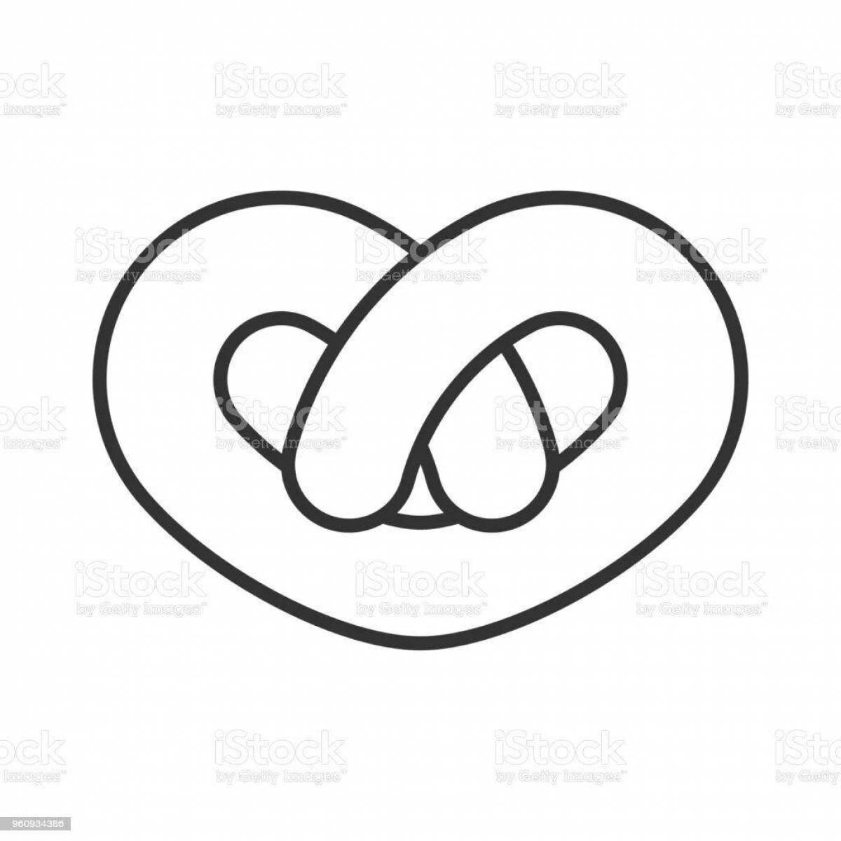 Delicious bagel donut coloring book