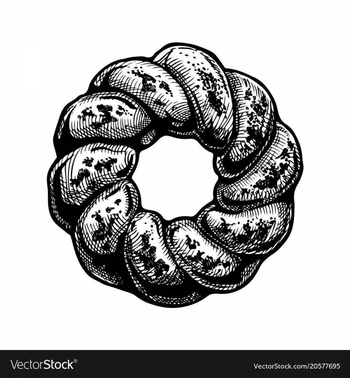 Seductive donut bagel