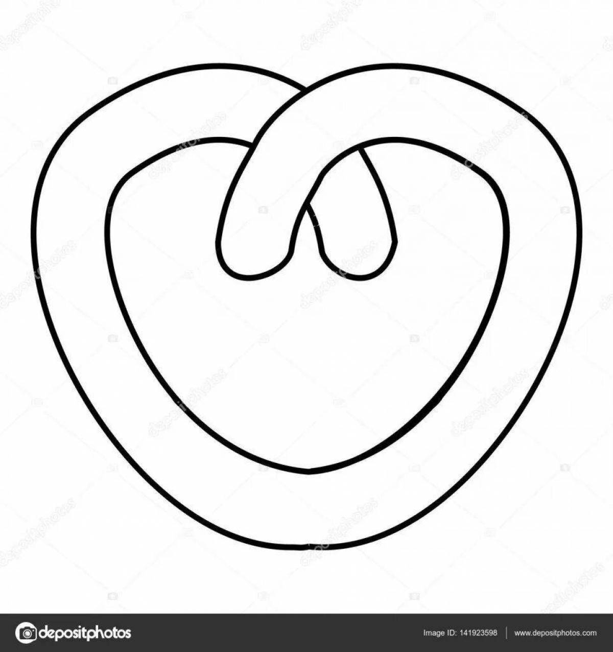 Delicious donut bagel coloring page