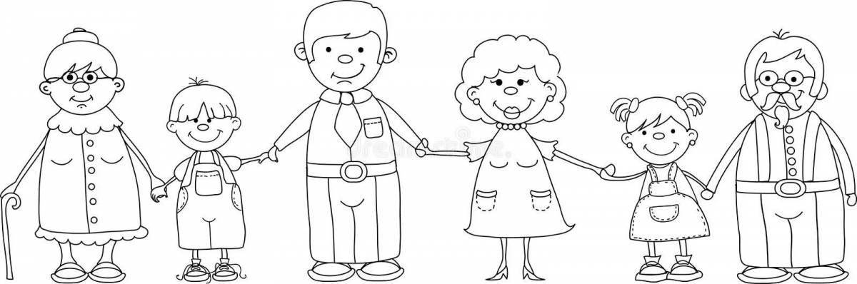 Color explosive family budget page