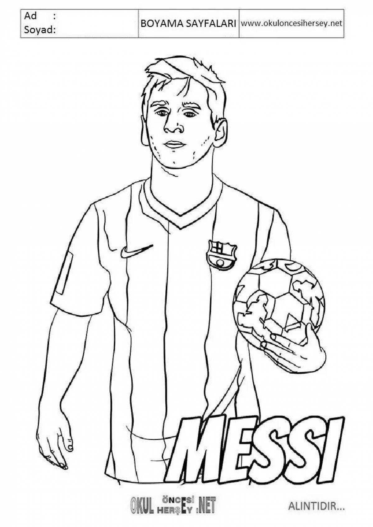 Photo Coloring page charming ronaldo football