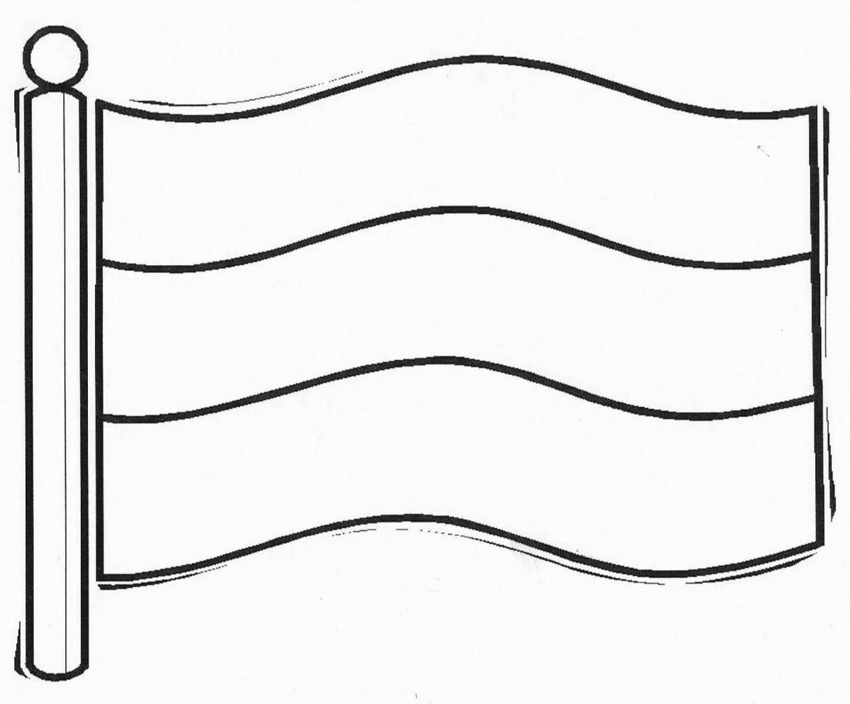 Elegant coloring coat of arms of karelia