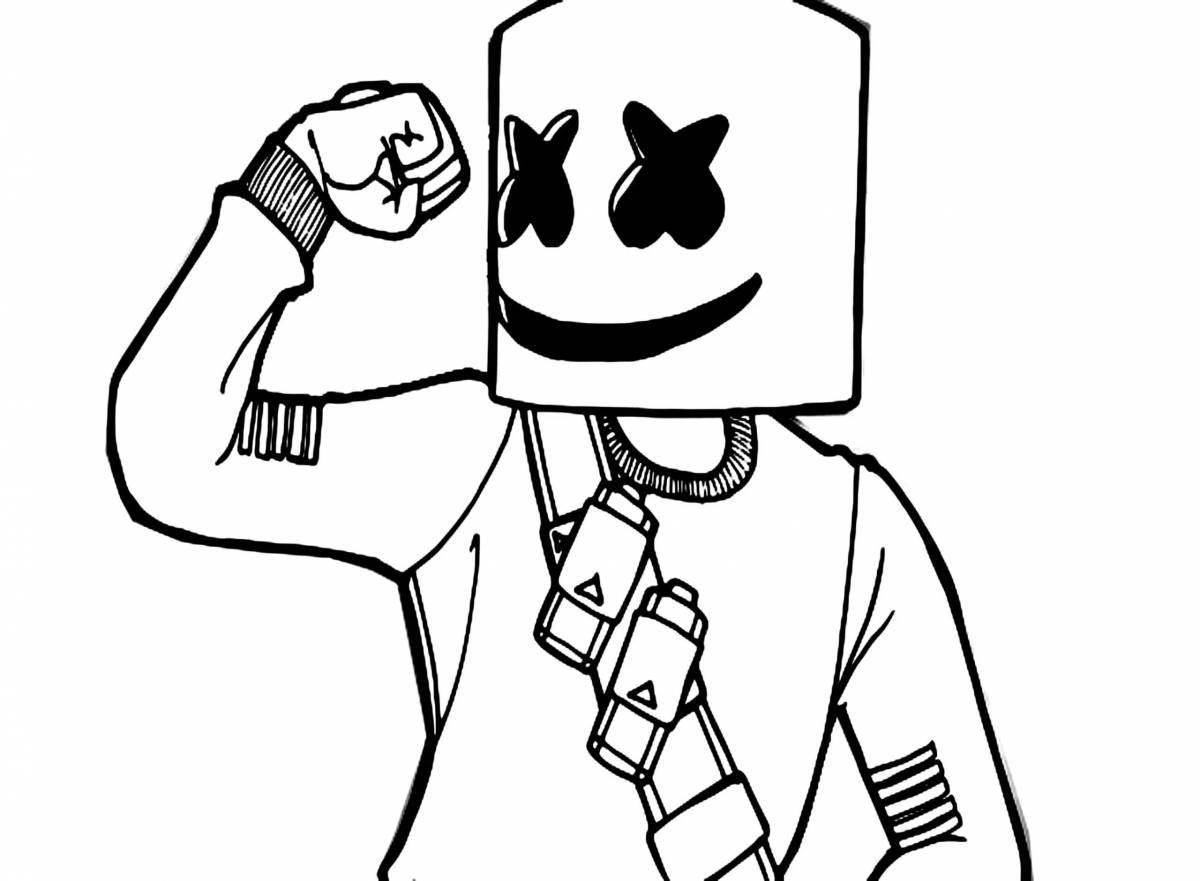 Раскраска игривый рома компот