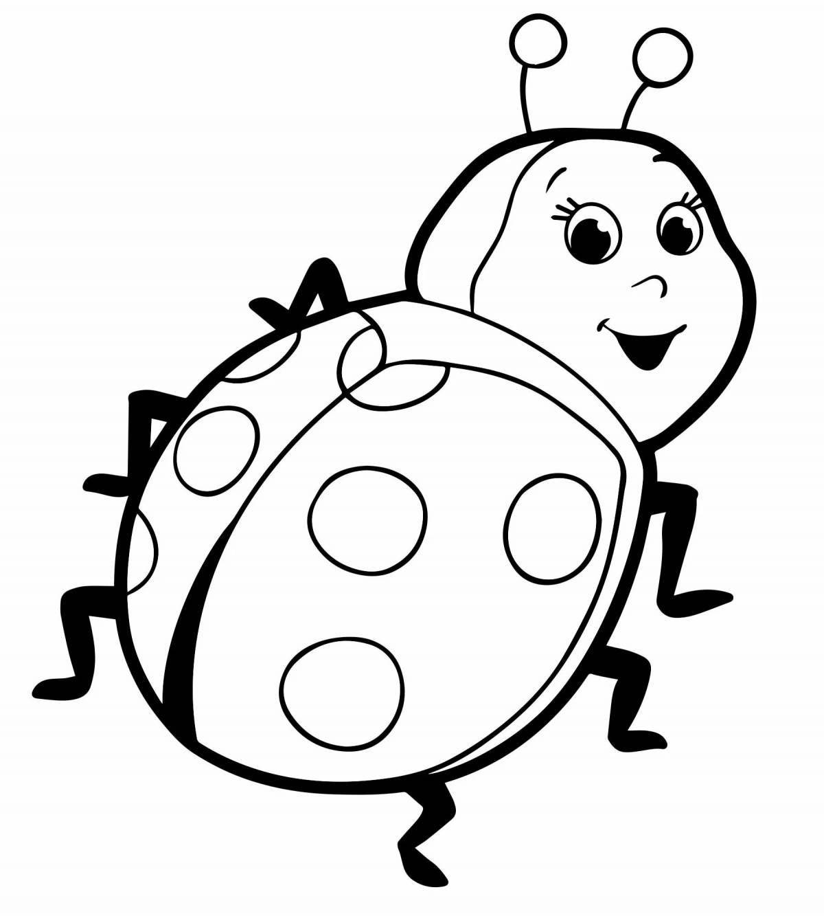 Photo Coloring cute cow during the game