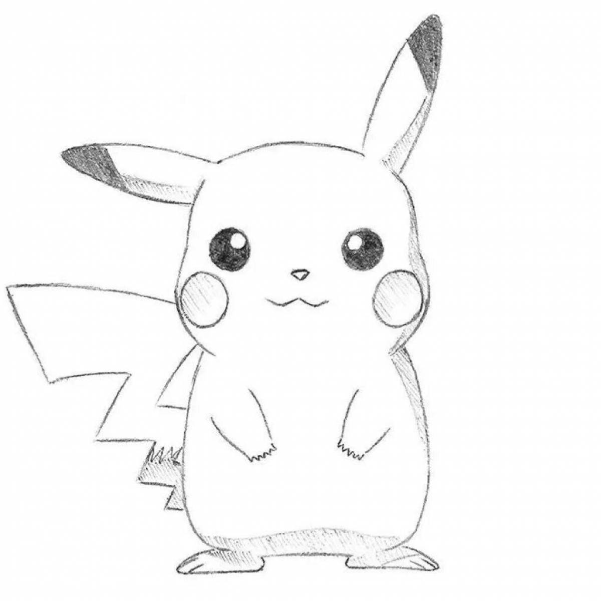 Pikachu bright coloring