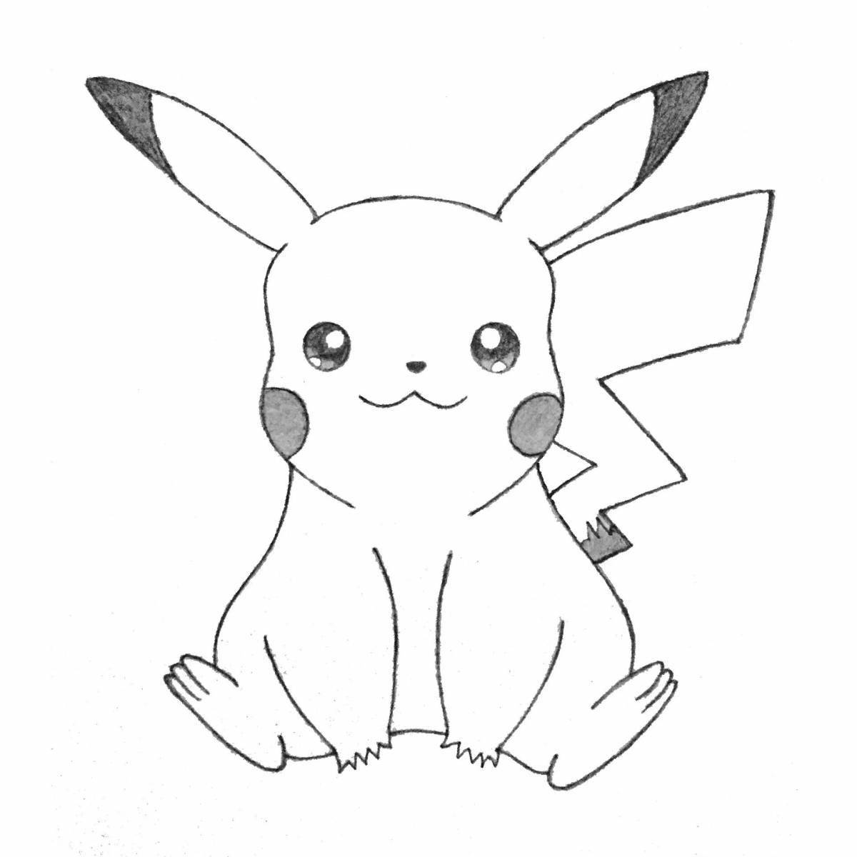 Great pikachu coloring book