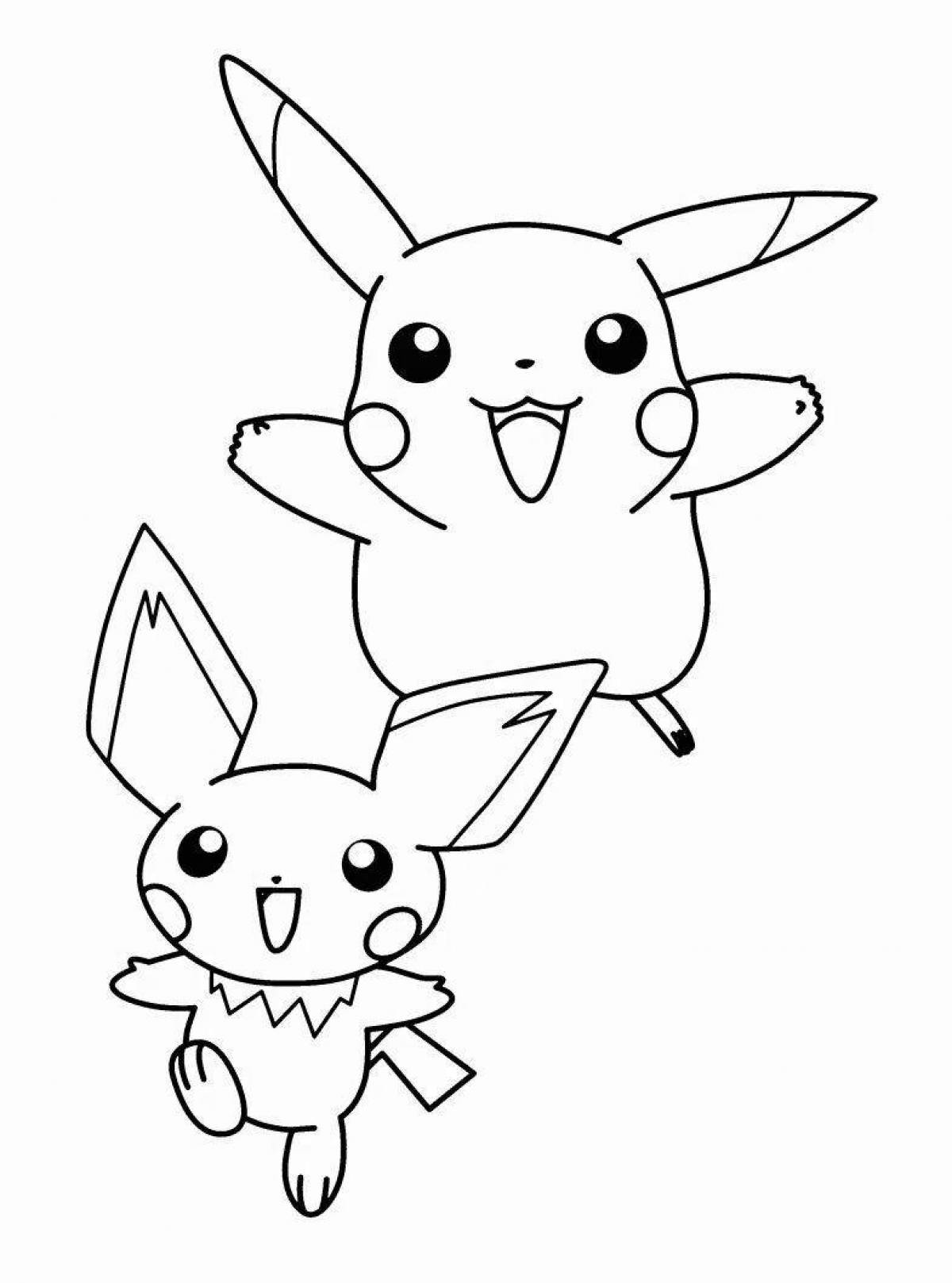 Pikachu live coloring