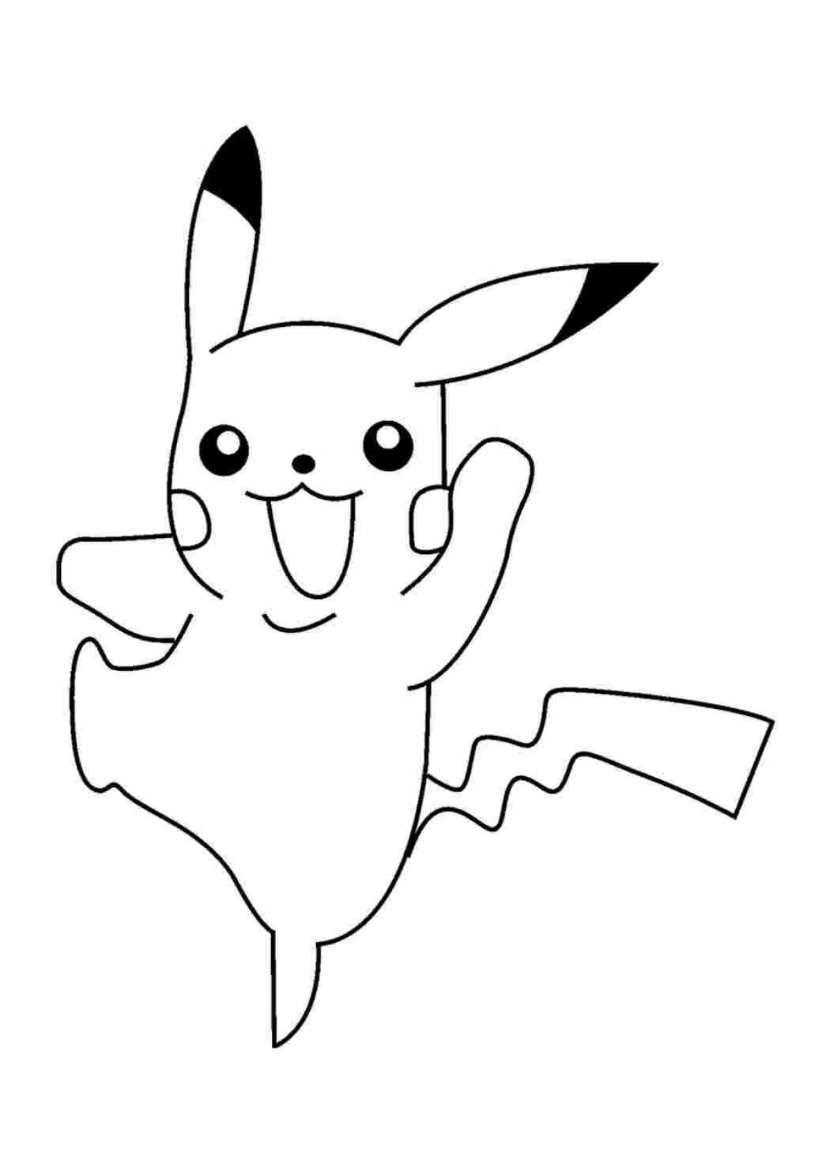 Exciting pikachu coloring book