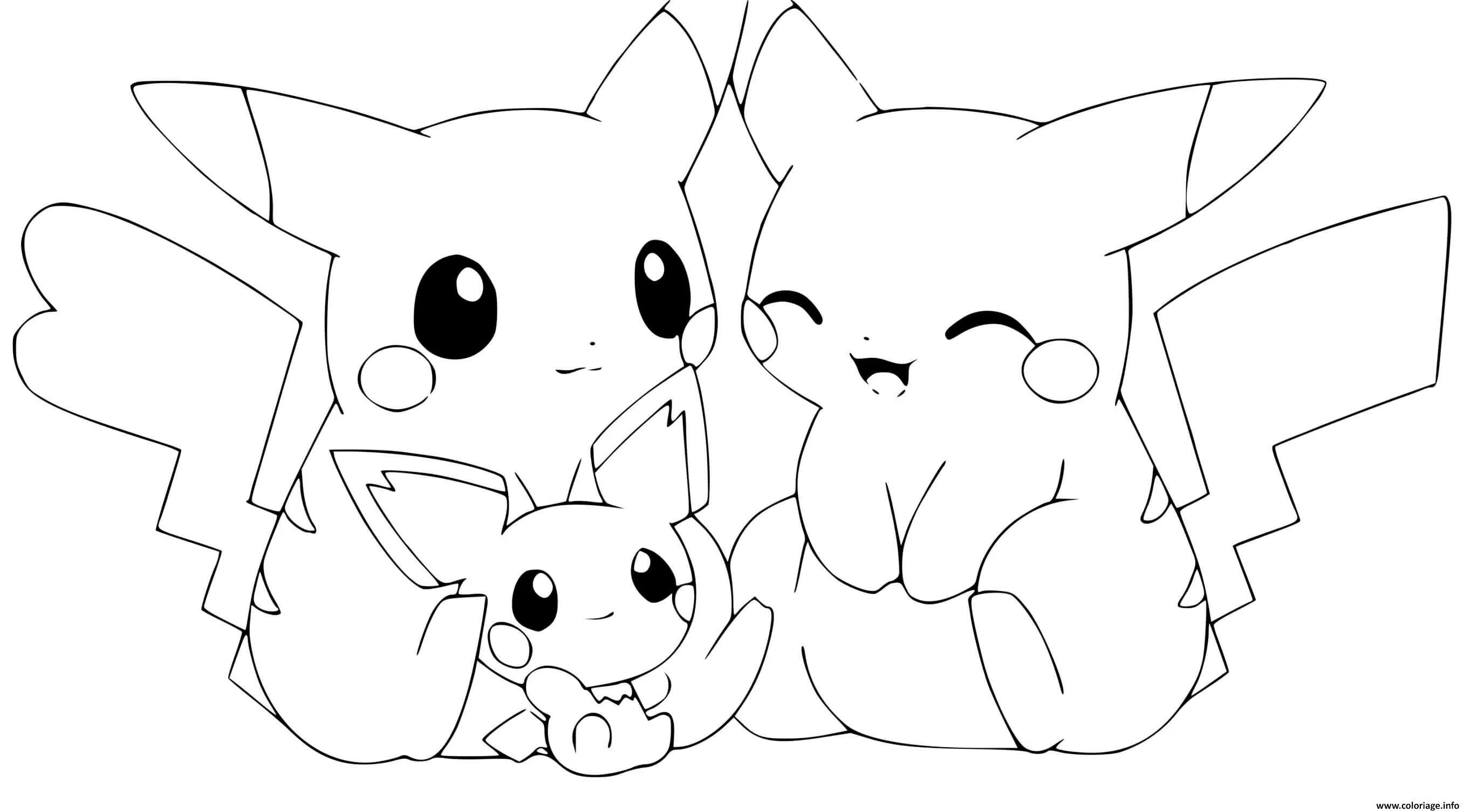 Pikachu coloring inspiration