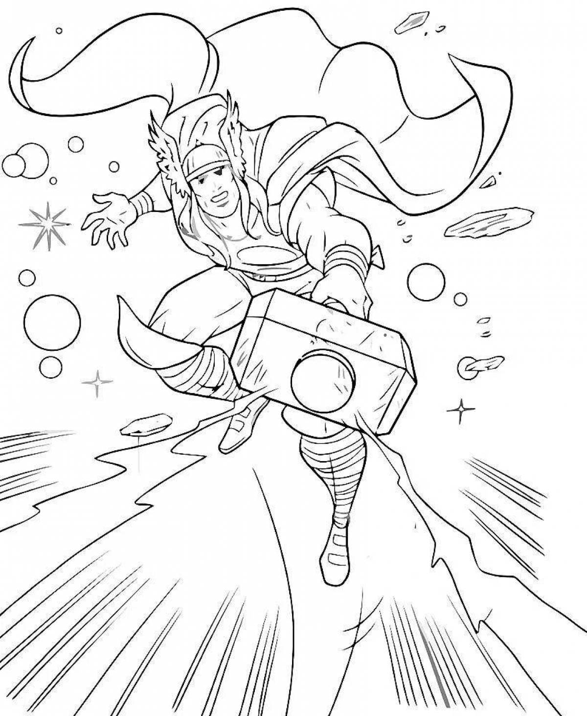 Royal coloring thor marvel