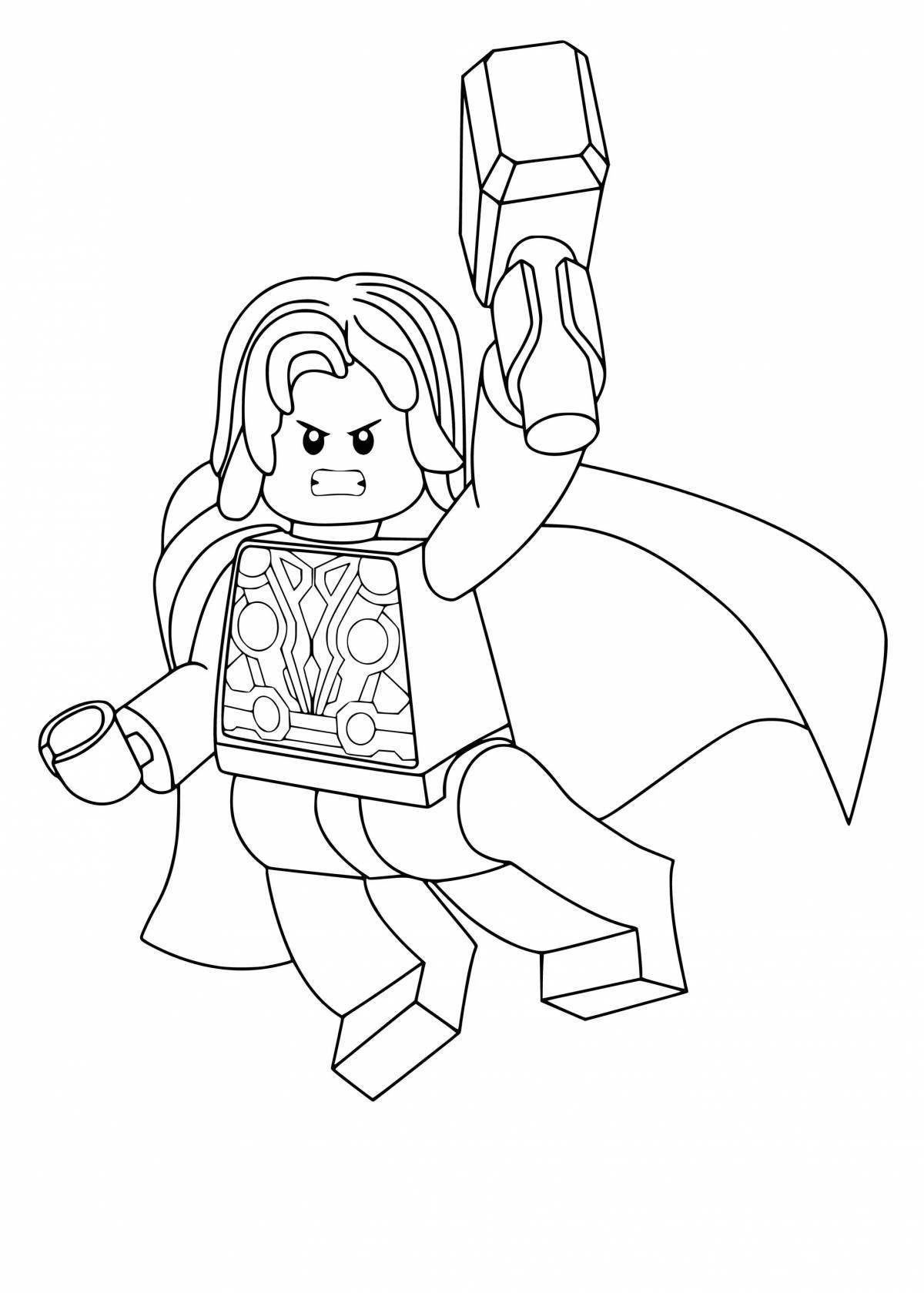 Exalted thor marvel coloring book