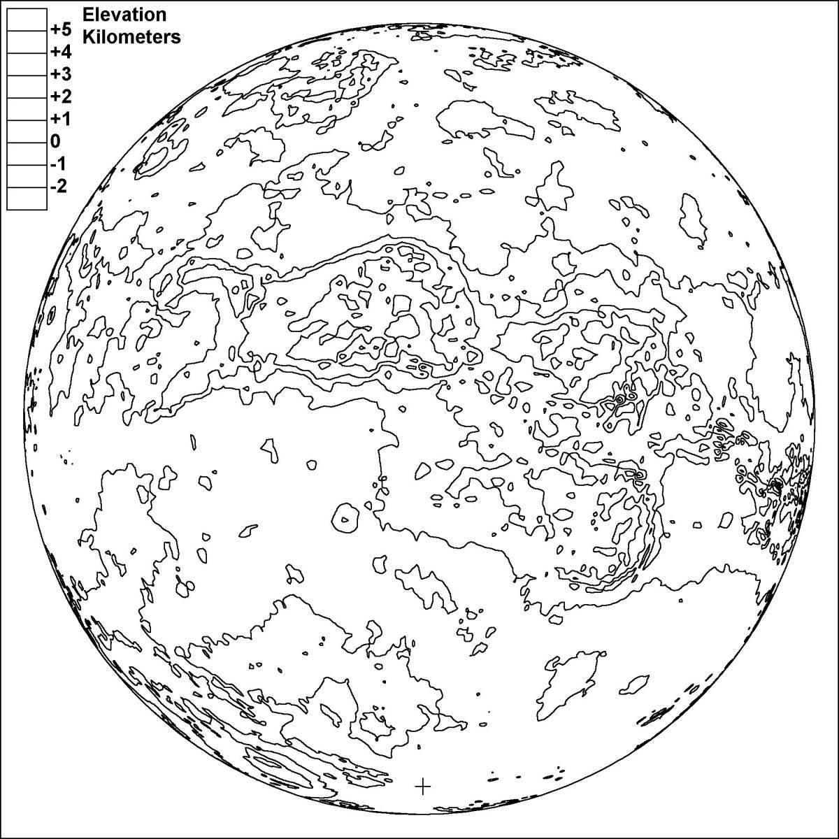 Colorful planet mercury coloring page