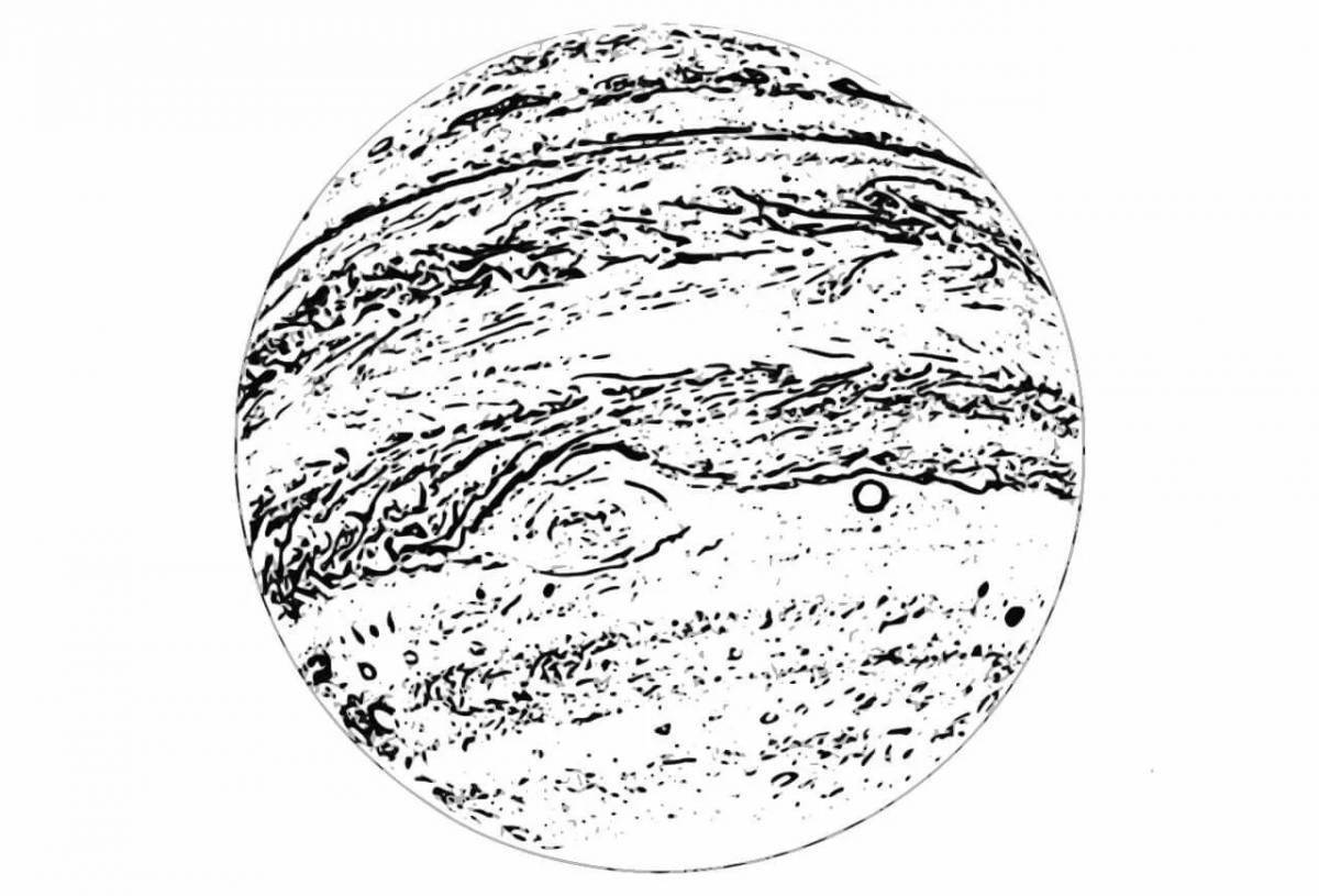 Amazing planet mercury coloring page
