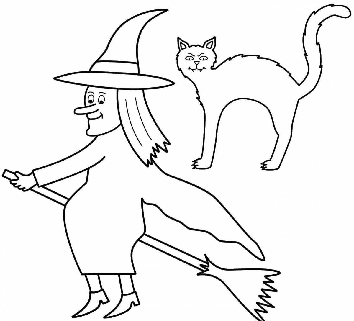 Wicked witch coloring book