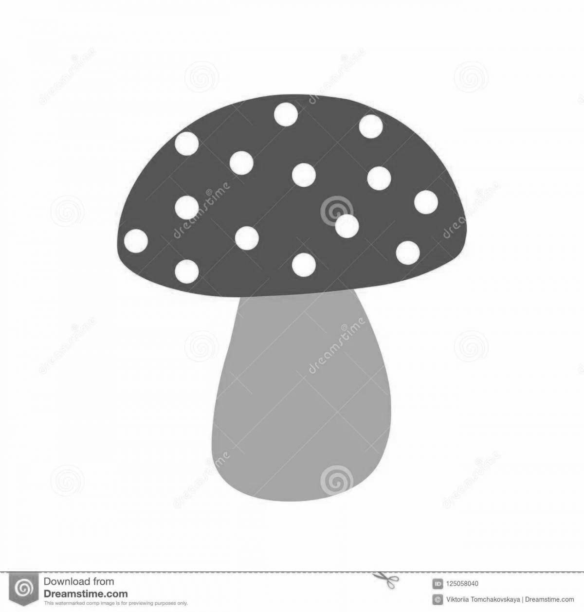 Fancy red fly agaric coloring page