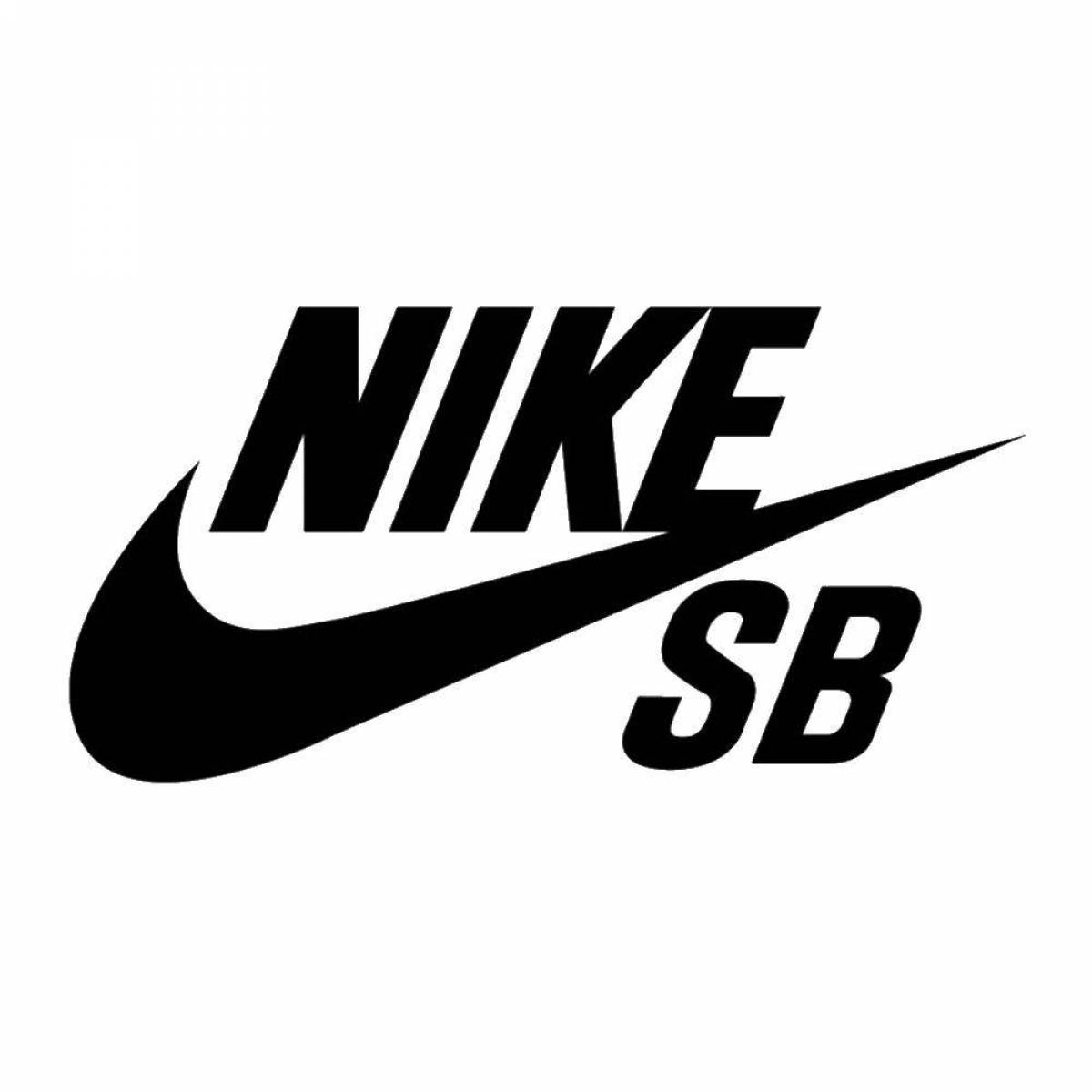 Great coloring nike icon