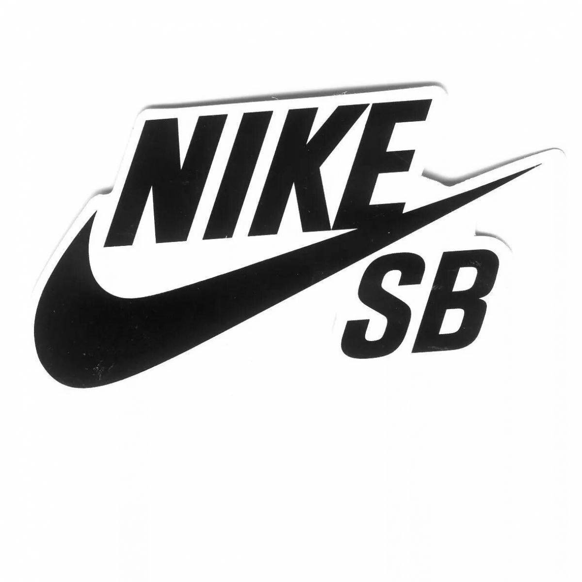 Изысканная раскраска nike icon