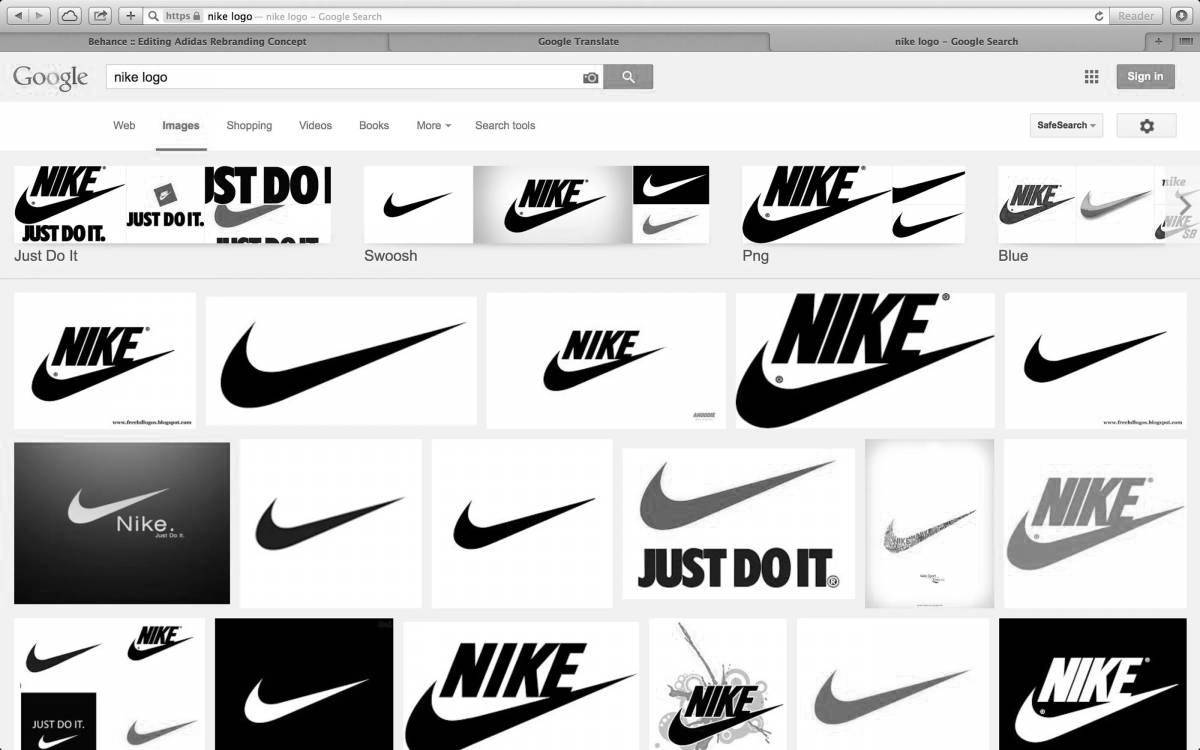 Безупречная раскраска nike icon