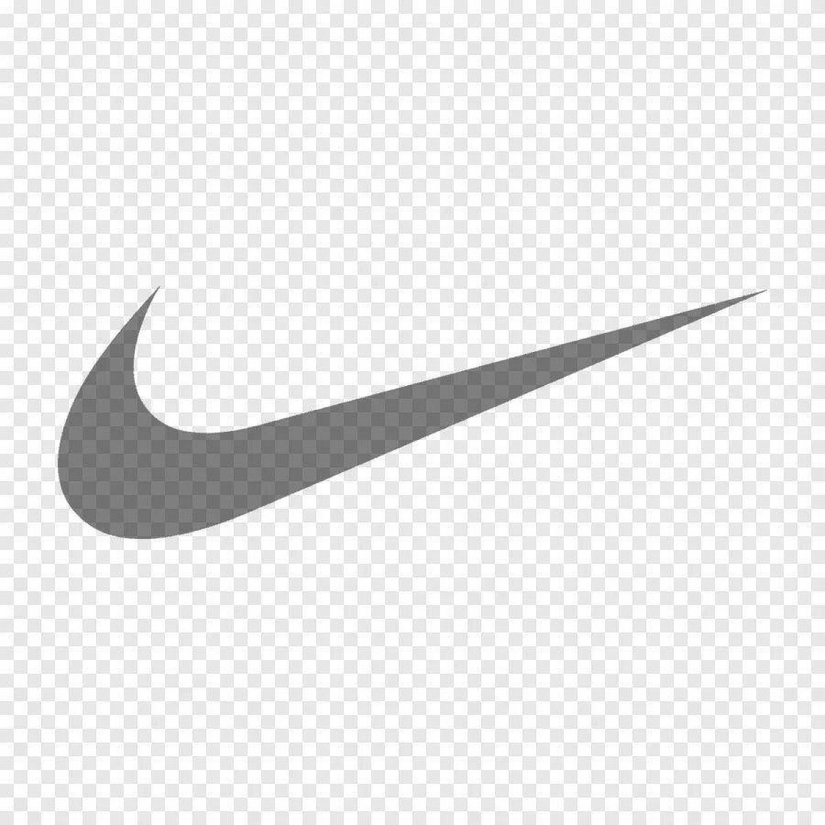 Luxury coloring page nike icon