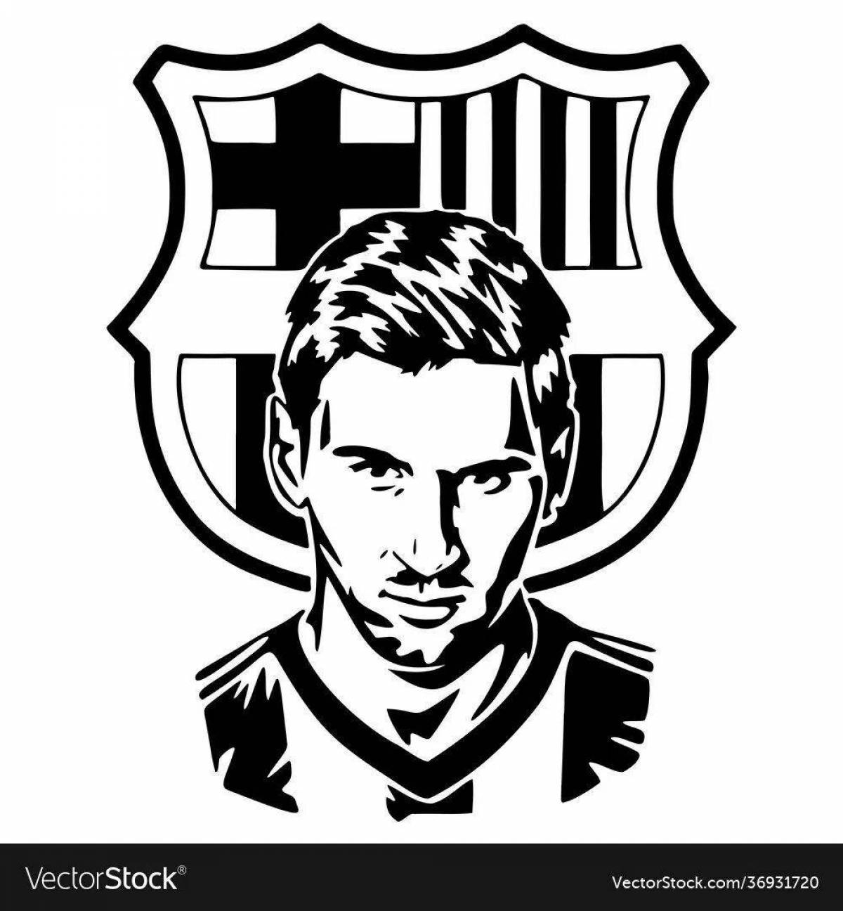 Coloring page great football club barcelona