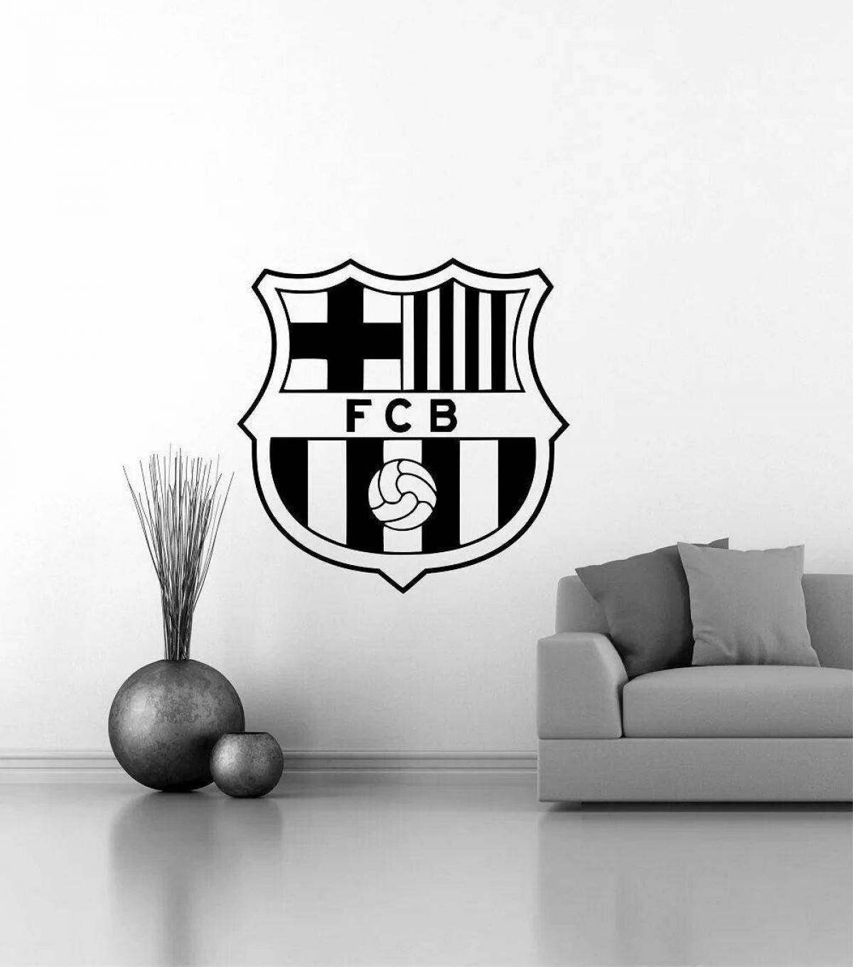 Fc barcelona grandiose coloring book