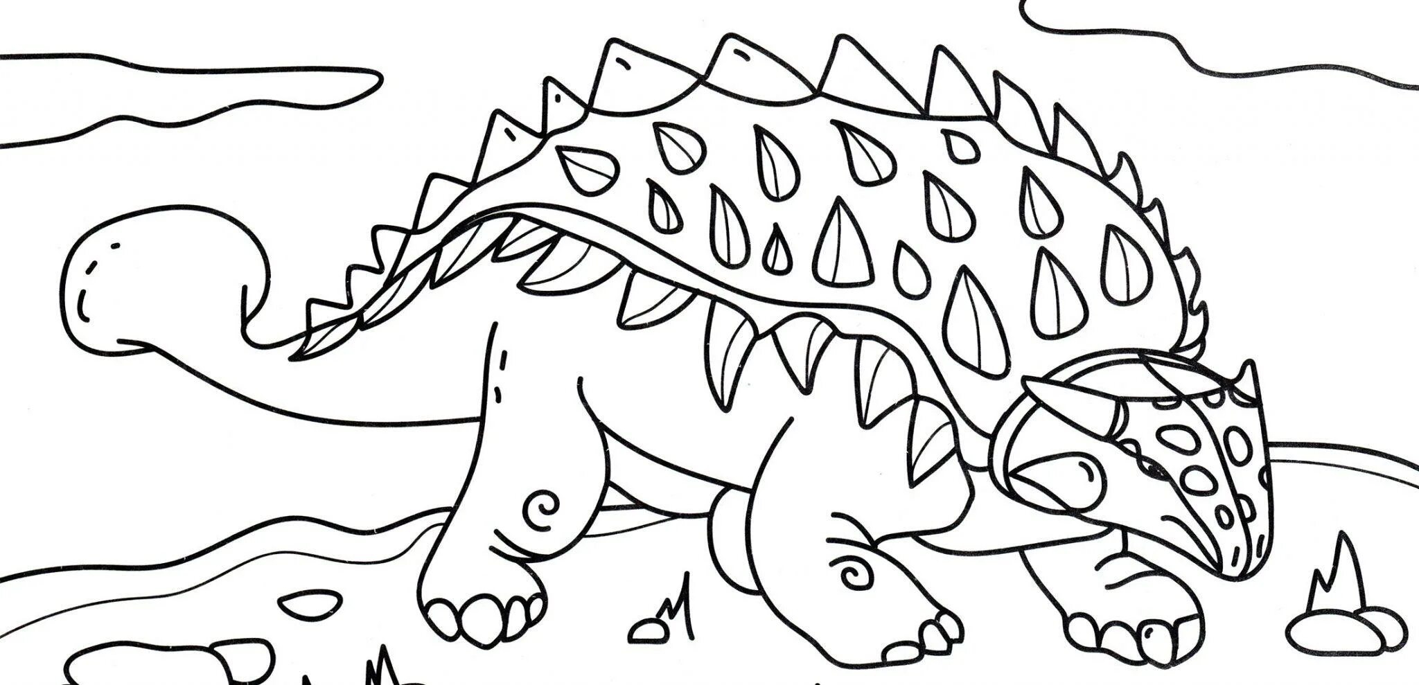 Fantastic coloring dinosaurs all