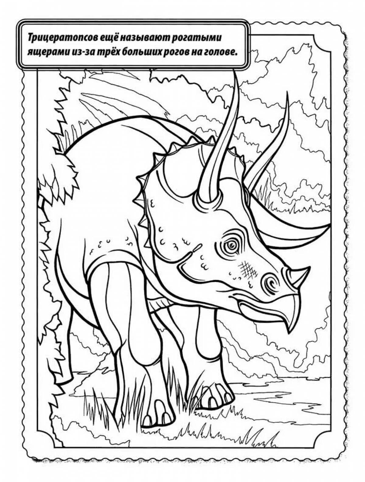 Attractive dinosaurs coloring pages all