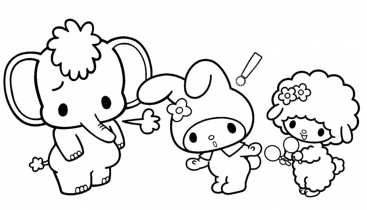 Charming coloring page my melody