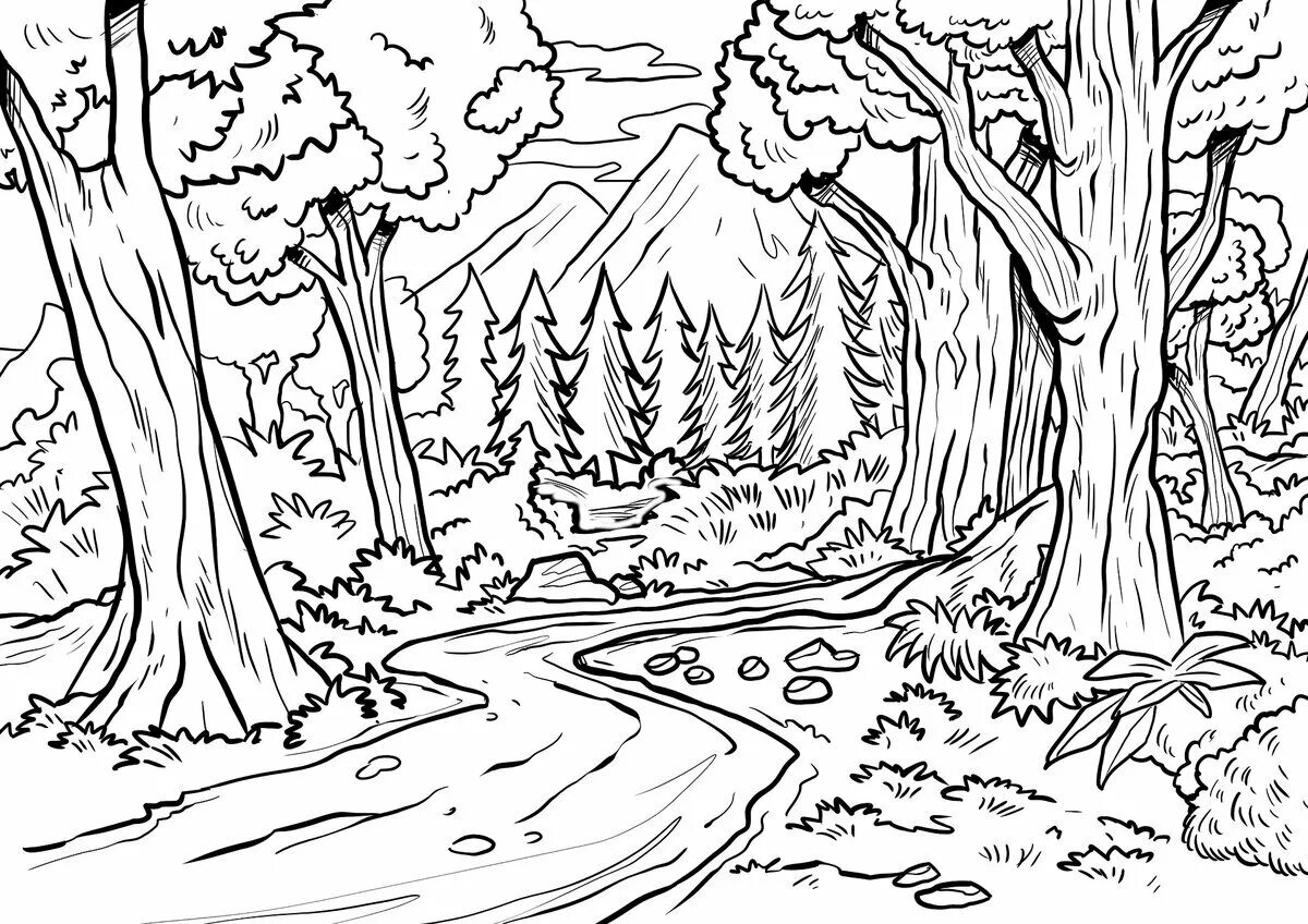 Forest drawing #1