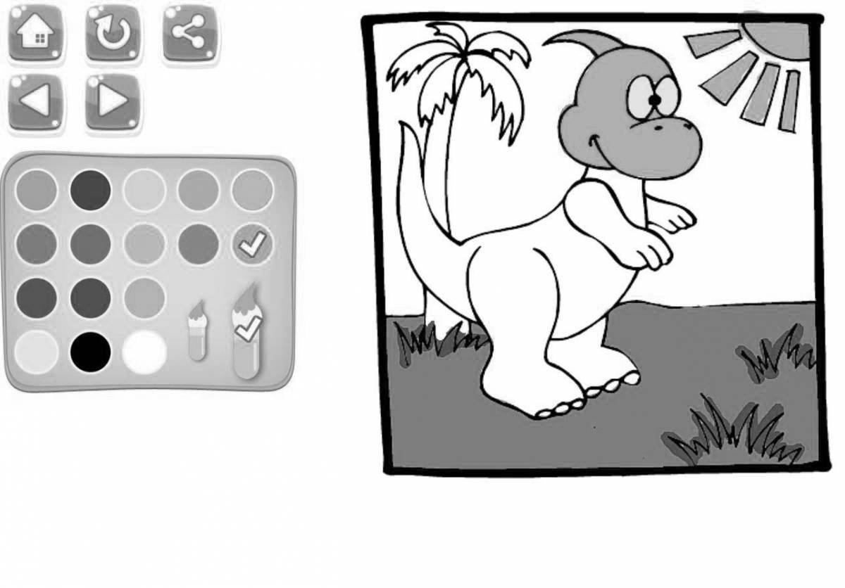 Photo Video games magical coloring page