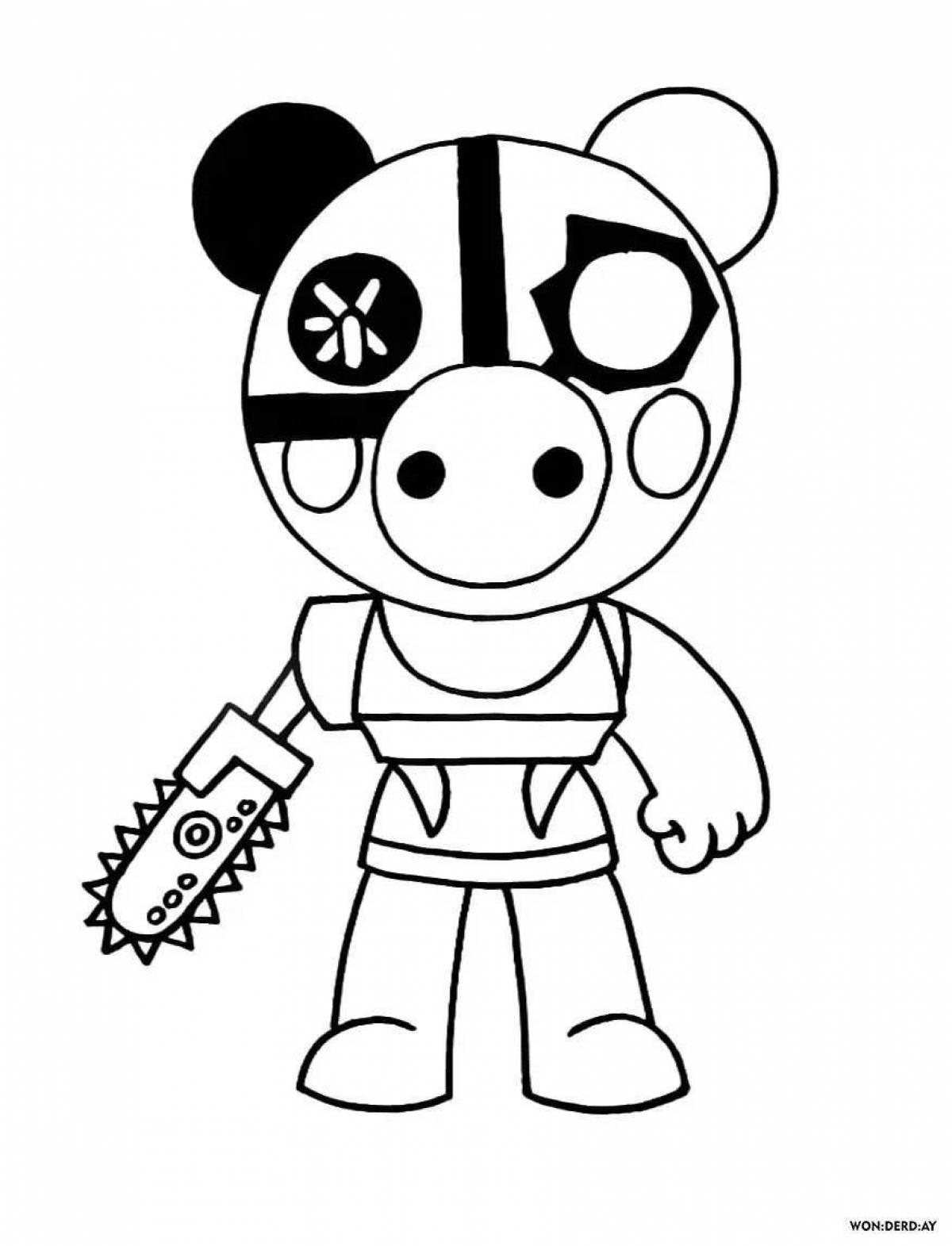 Beautiful roblox coloring page