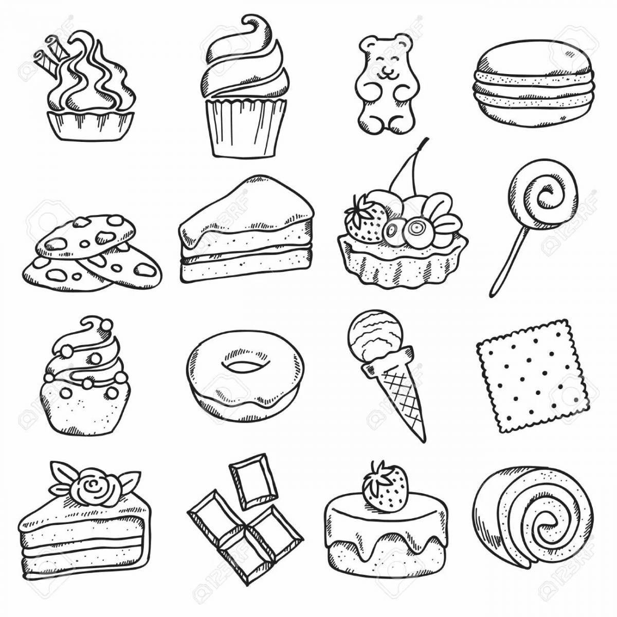 Delicious food coloring stickers