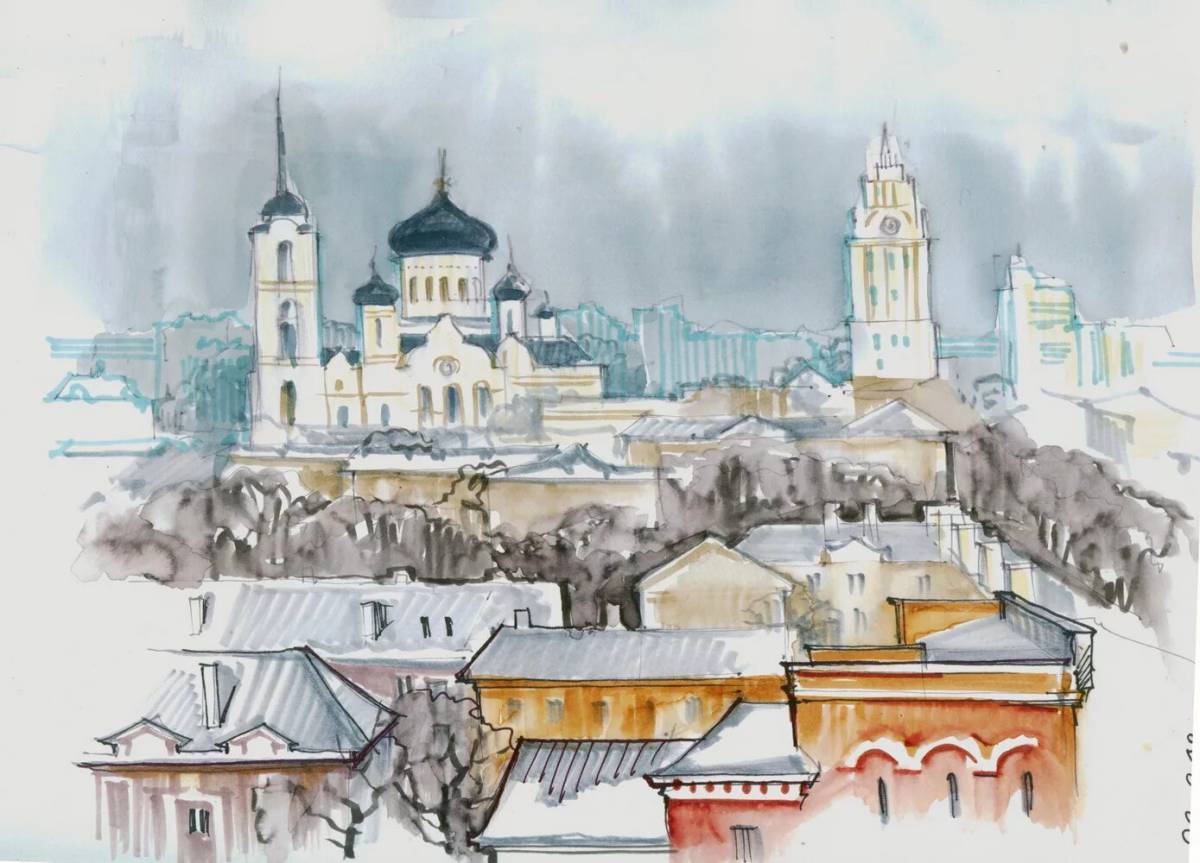 Photo Colouring serene voronezh