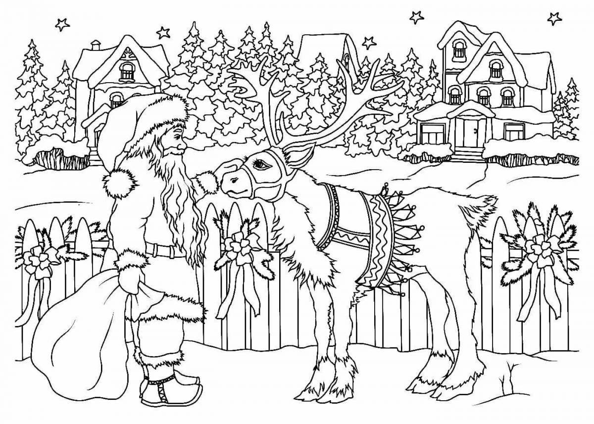 Dazzling Christmas coloring book