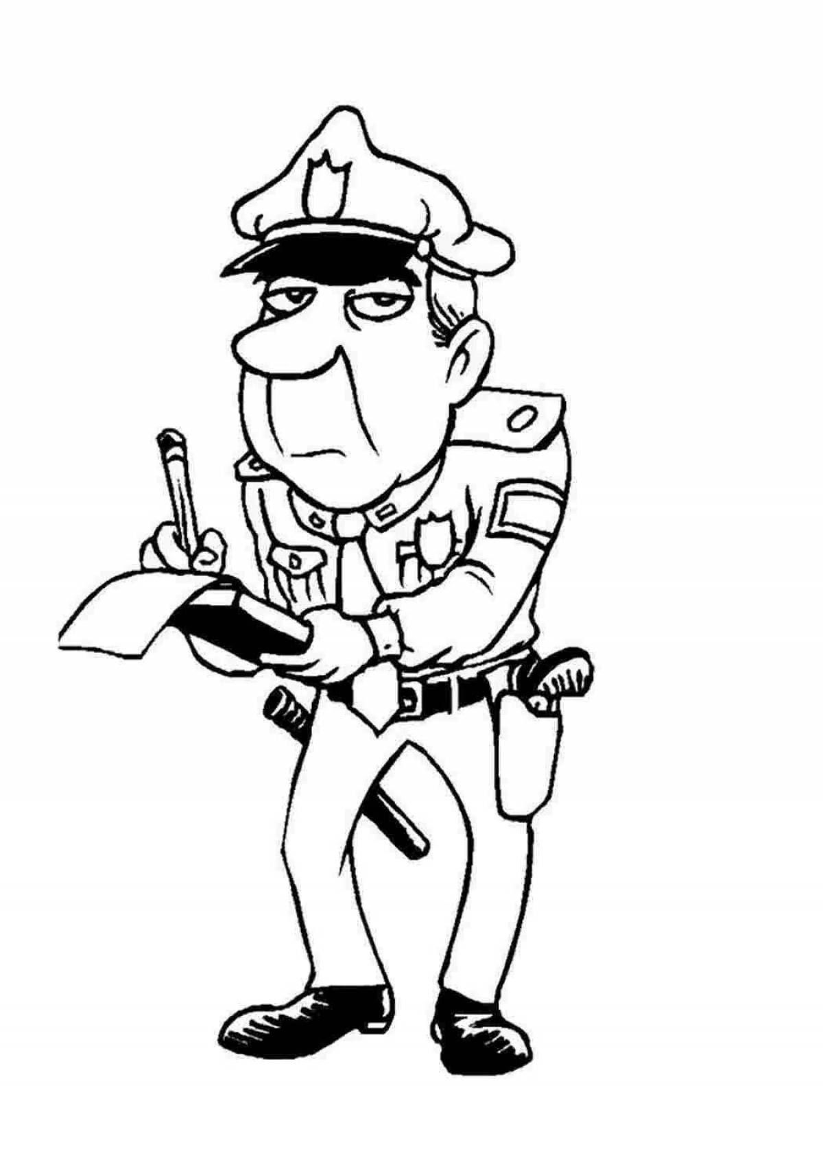 Photo Appeal to the police russian coloring