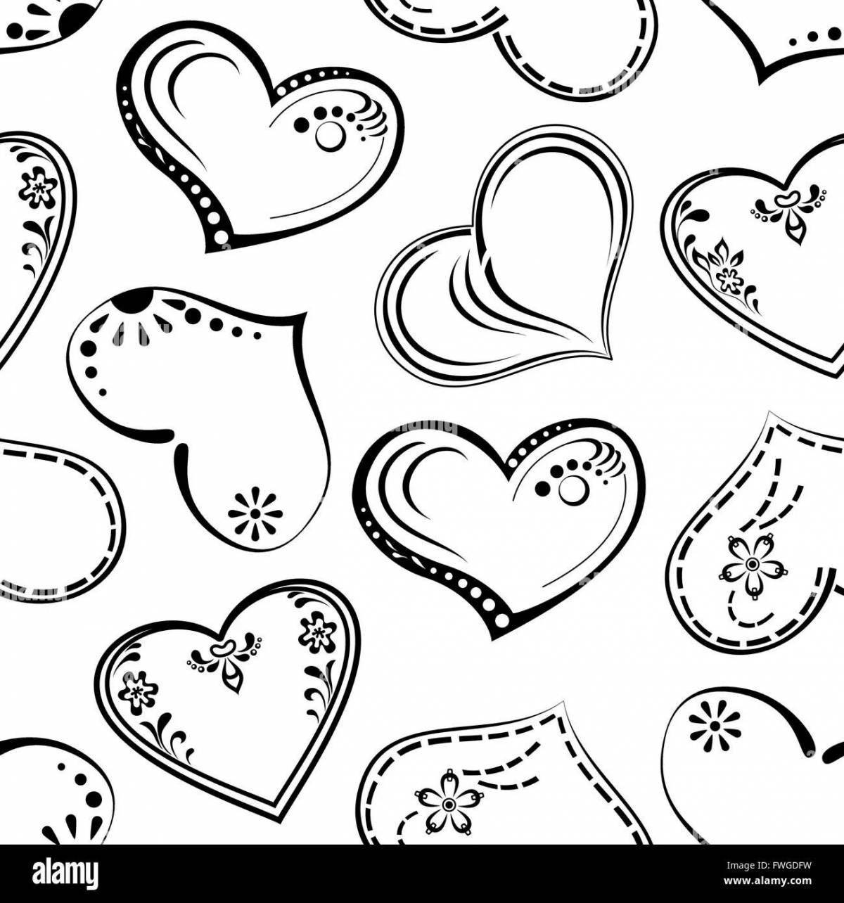 Joyful heart lot coloring page