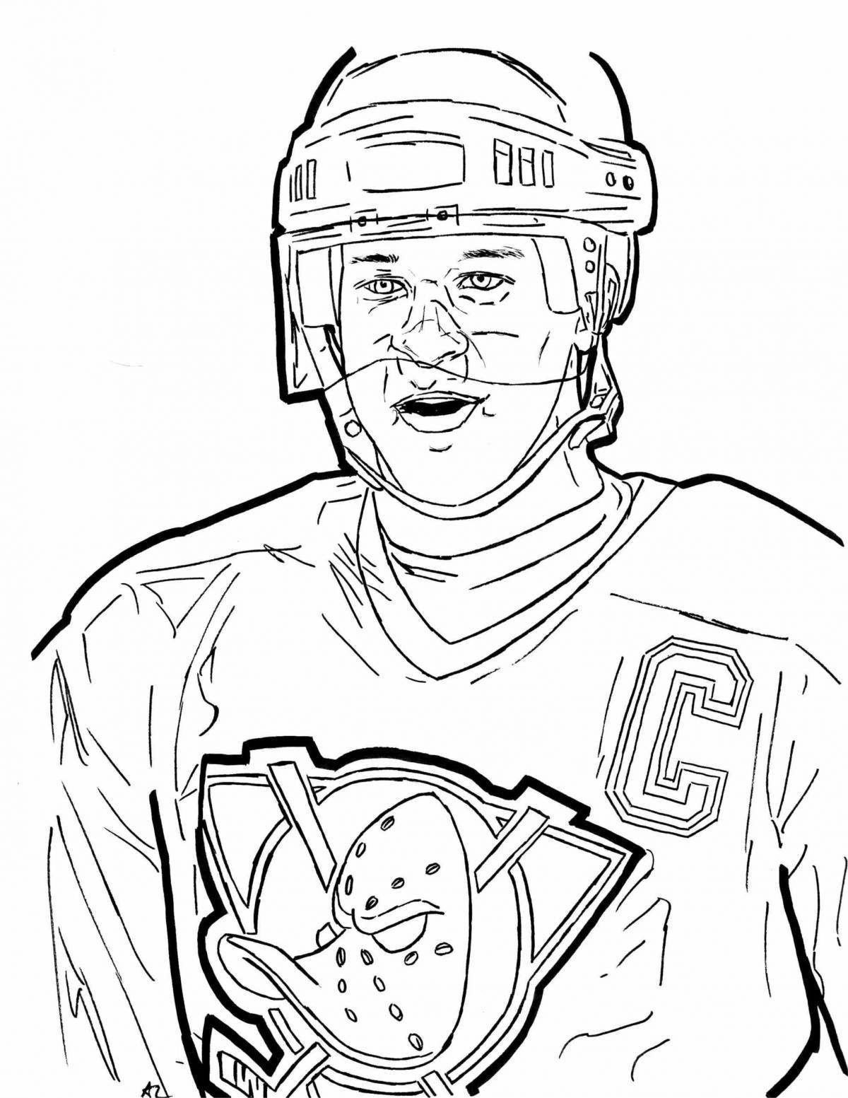 Invigorating hockey khl coloring