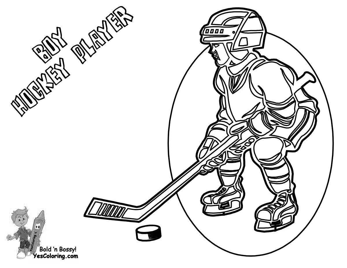 Khl hockey cute coloring book