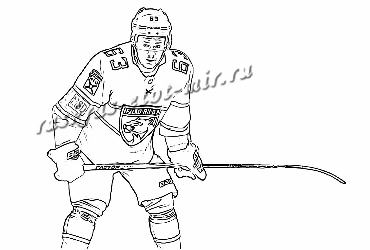 Impressive khl hockey coloring page