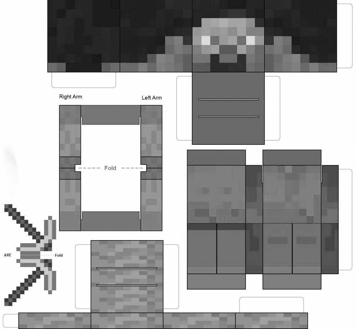 Minecraft workbench coloring page