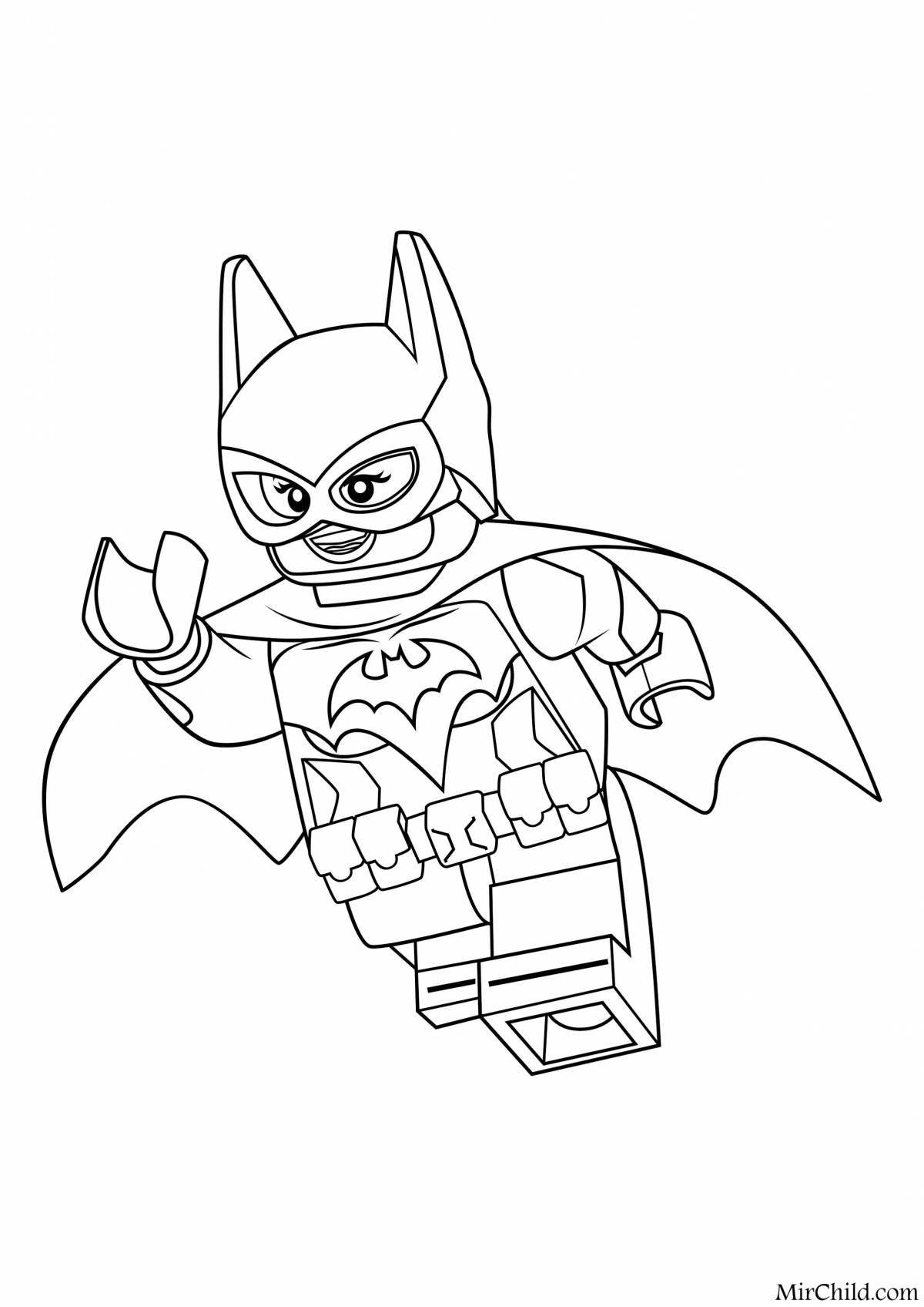 Coloring bright lego heroes