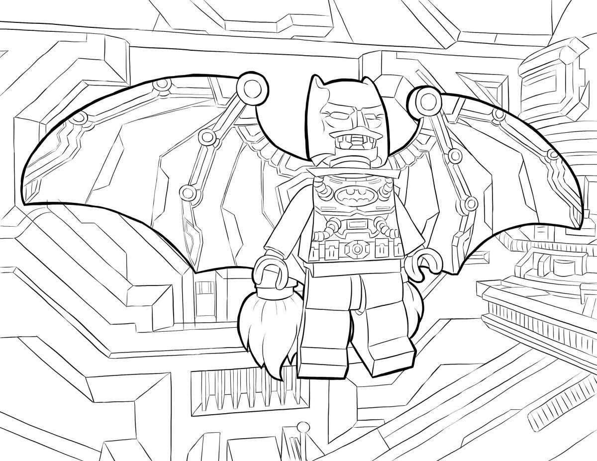 Lego glorious heroes coloring page