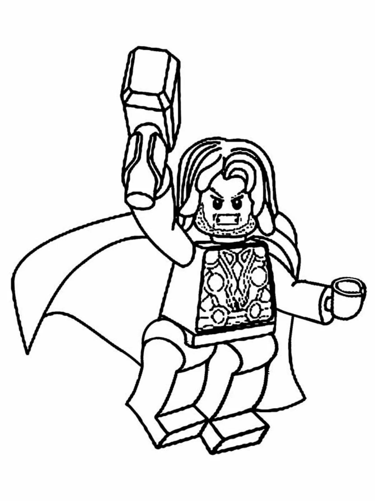 Great lego heroes coloring pages