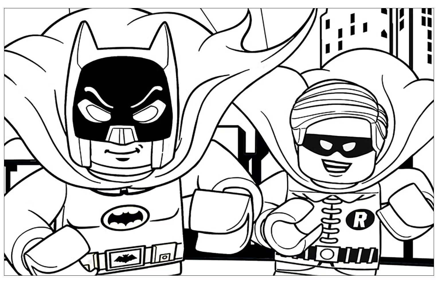 Lego heroes creative coloring book